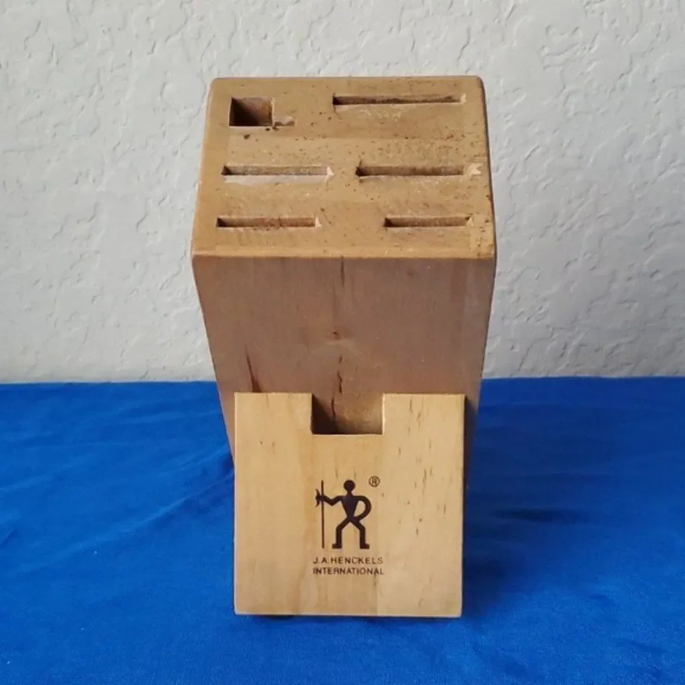 JA Henckels International Forged Premio Birch Wooden Knife Block D-934D EUC